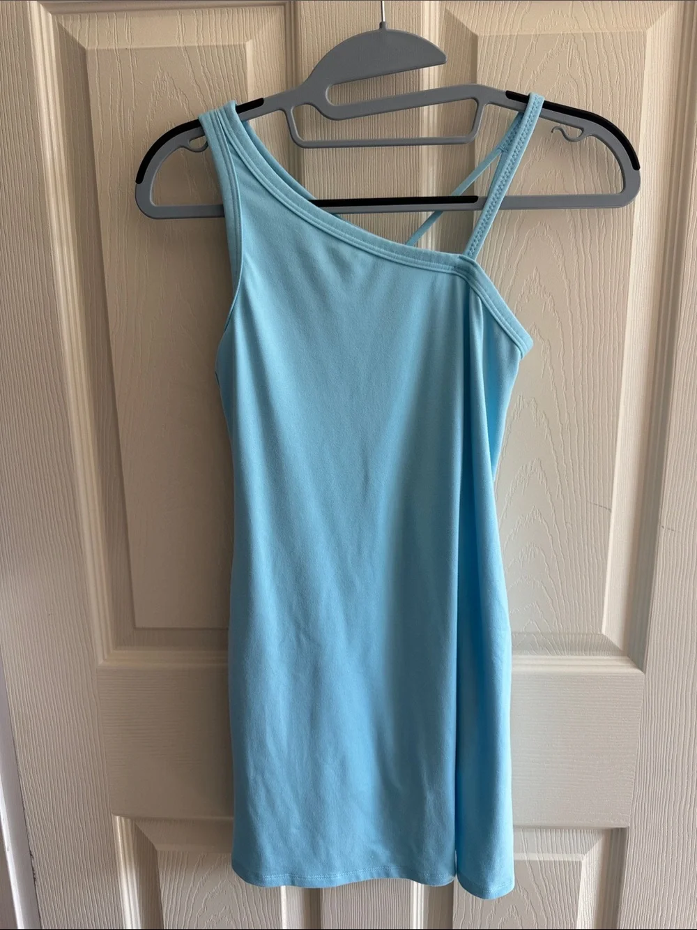 all in motion Sky Blue One-Shoulder Knit Dress